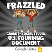 U.S. Founding Document FRAZZLED Socials Game - No Prep Grade 3 Review Activity