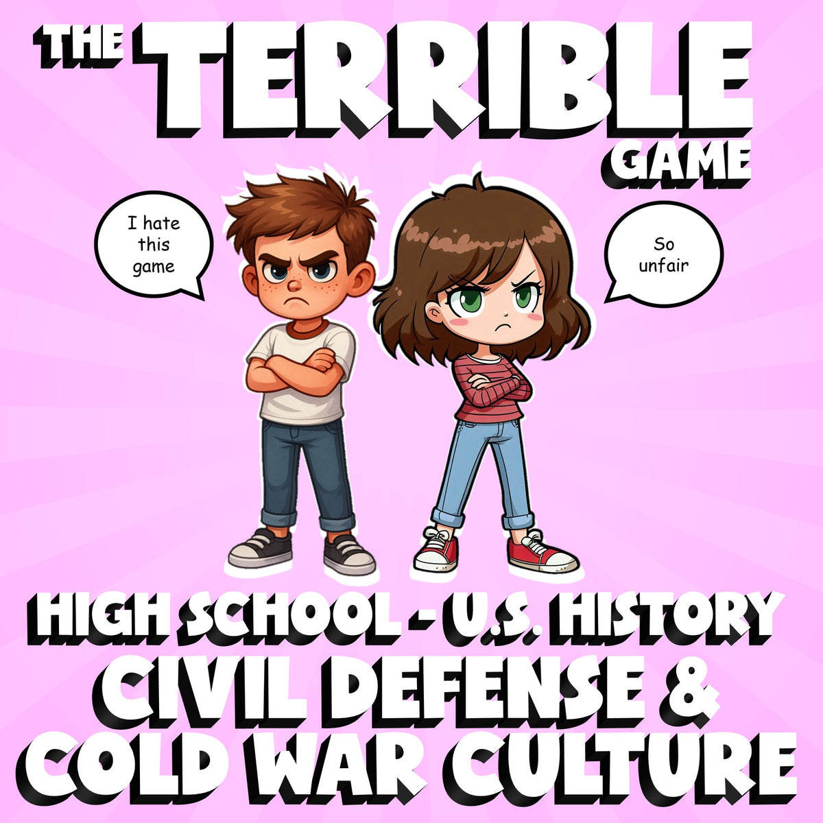Civil Defense & Cold War Culture THE TERRIBLE GAME - No Prep U.S. History Review