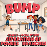 Separation of Powers   Branches BUMP Socials Game - No Prep Grade 5 Review