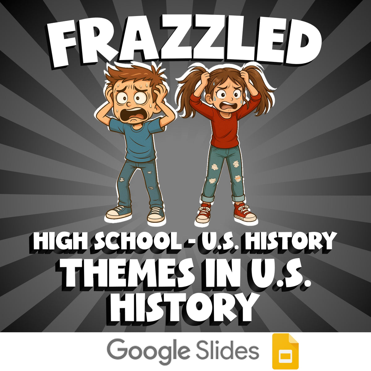 Themes in U.S. History FRAZZLED U.S. History Game - No Prep Review Activity