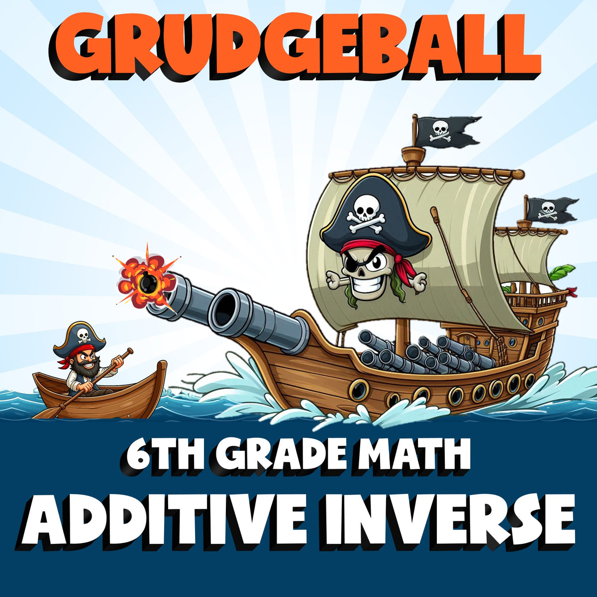 Additive Inverse GRUDGEBALL Math Game - No Prep Grade 6 Review Activity