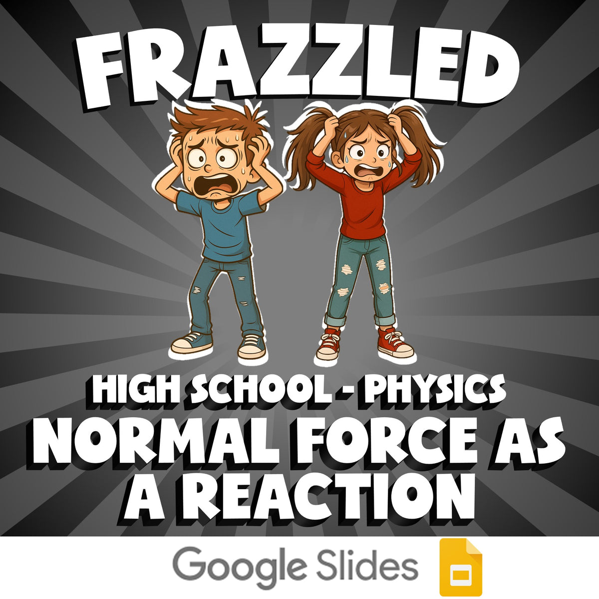 Normal Force as a Reaction FRAZZLED Science Game - No Prep Physics Review