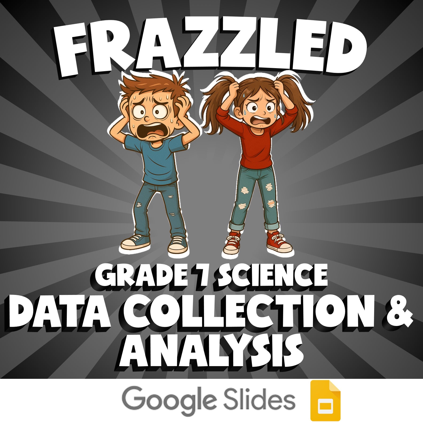 Data Collection & Analysis FRAZZLED Science Game - No Prep Grade 7 Review