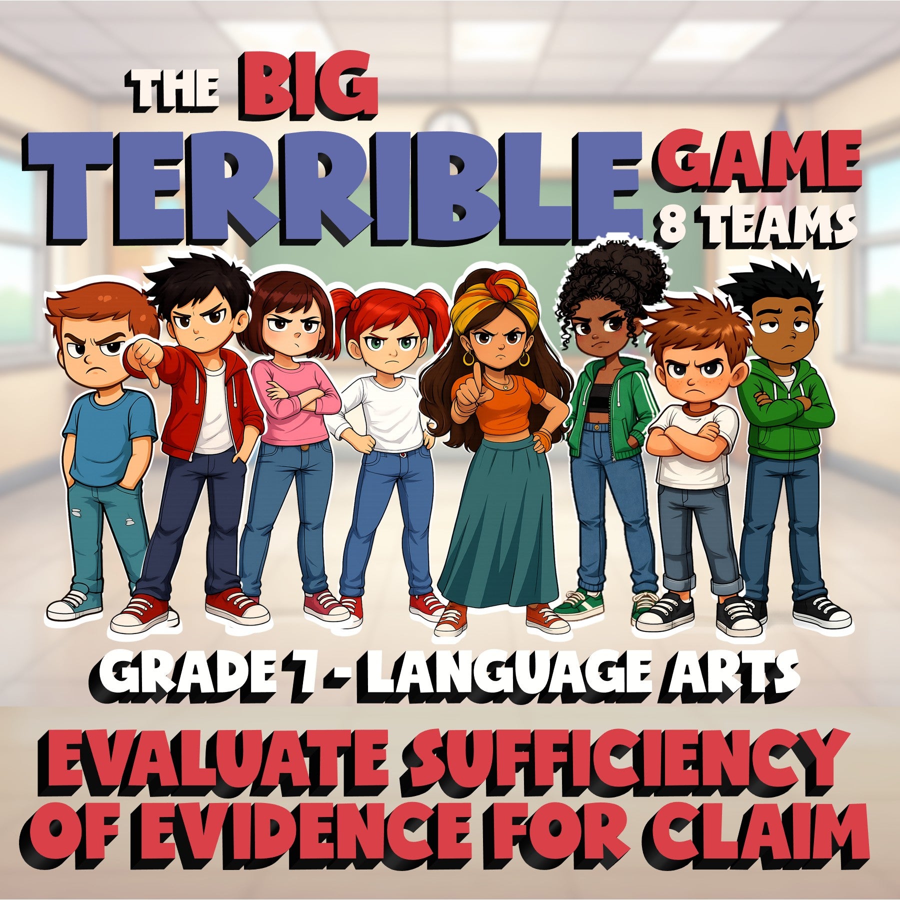 Evaluate Sufficiency of Evidence for Claim BIG TERRIBLE GAME - Grade 7 ELA