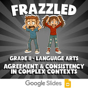 Agreement & Consistency in Complex Contexts FRAZZLED ELA Game - No Prep Grade 11