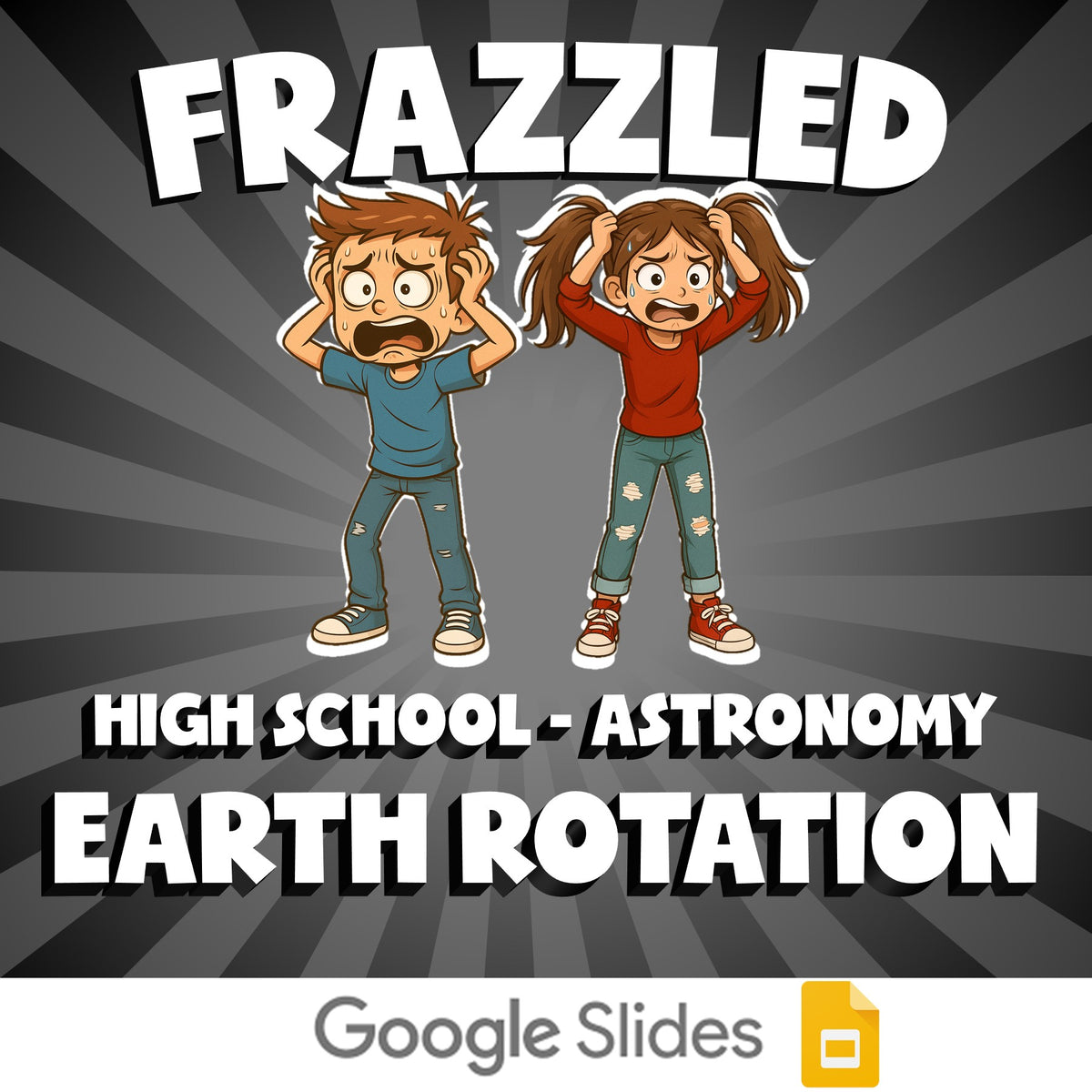 Earth Rotation FRAZZLED Science Game - No Prep Astronomy Review Activity