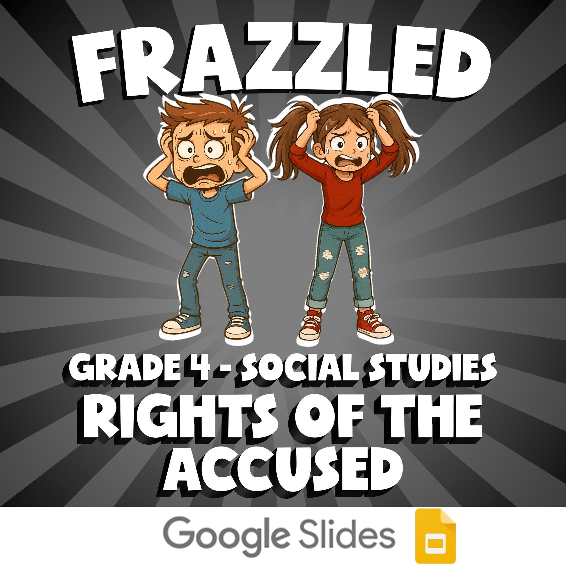 Rights of the Accused FRAZZLED Socials Game - No Prep Grade 4 Review Activity