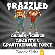 Gravity & Gravitational Force FRAZZLED Science Game - No Prep Grade 9 Review