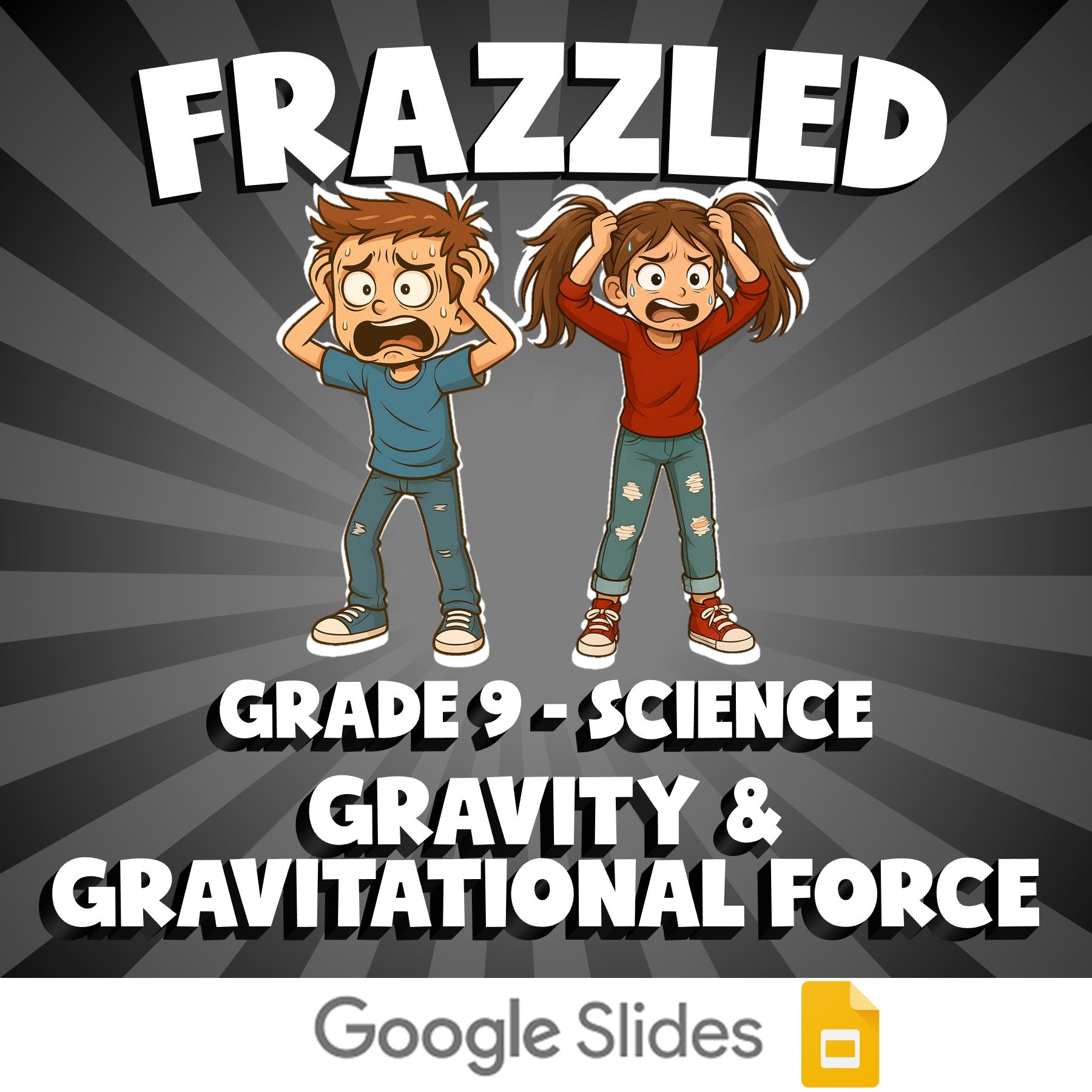 Gravity & Gravitational Force FRAZZLED Science Game - No Prep Grade 9 Review