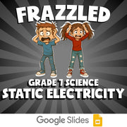 Static Electricity FRAZZLED Science Game - No Prep Grade 7 Review Activity