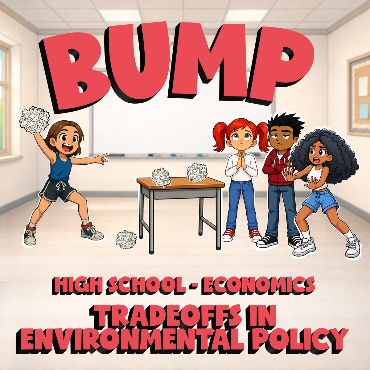 Tradeoffs in Environmental Policy BUMP Economics Game - No Prep Review Activity