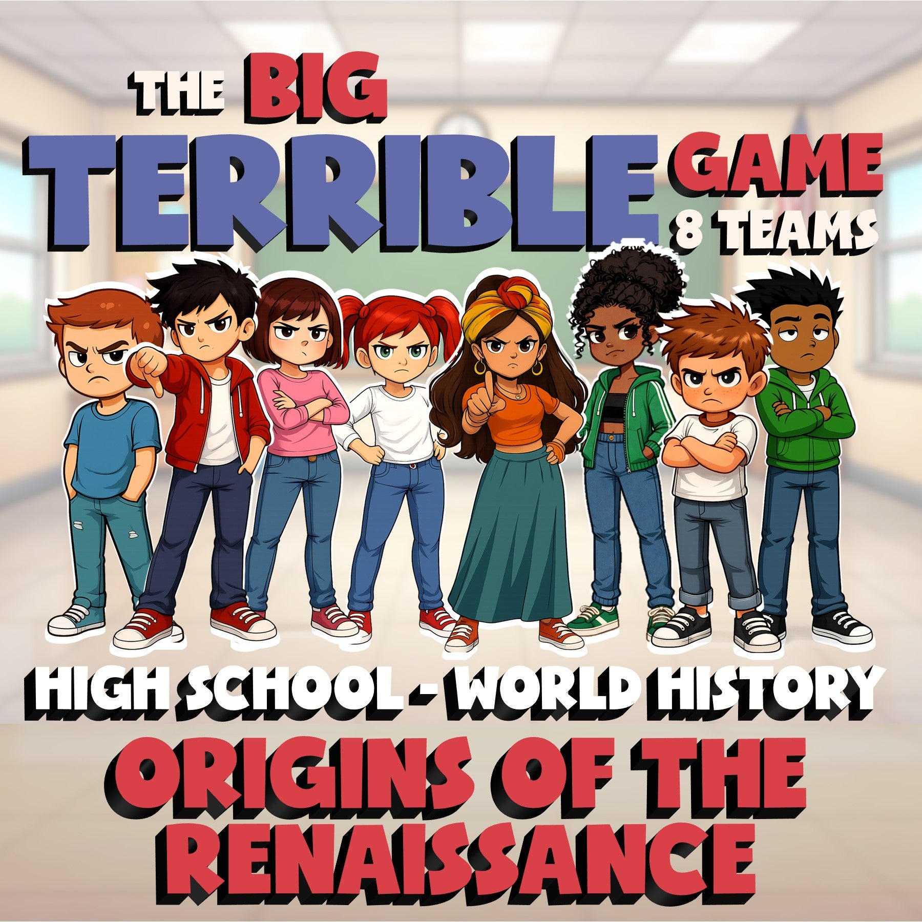 Origins of the Renaissance BIG TERRIBLE GAME - No Prep World History Review