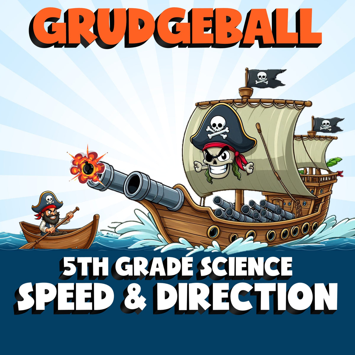 Speed & Direction GRUDGEBALL Science Game - No Prep Grade 5 Review Activity