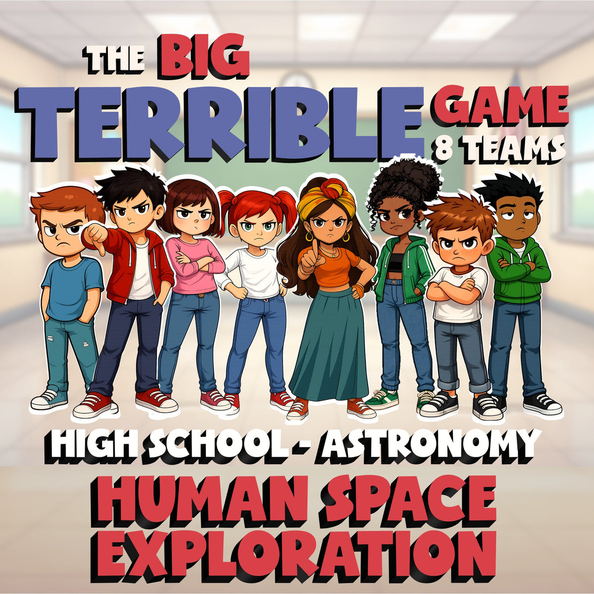 Human Space Exploration BIG TERRIBLE GAME - No Prep Astronomy Science Review
