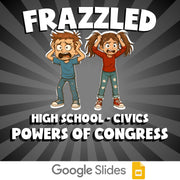 Powers of Congress FRAZZLED Civics Game - No Prep Review Activity