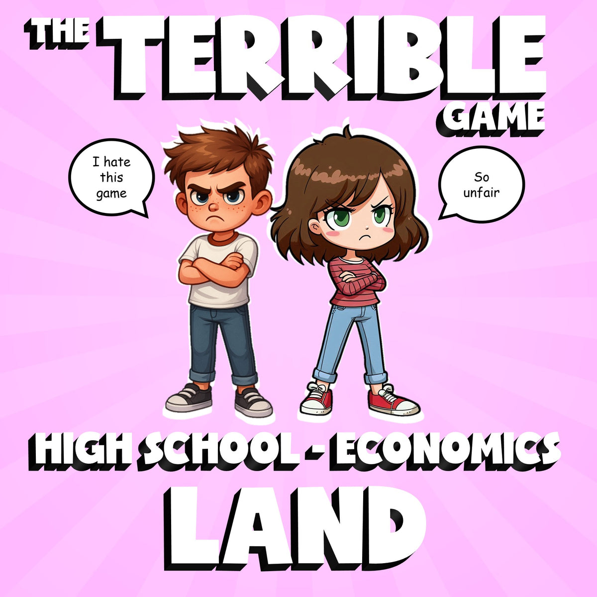 Land THE TERRIBLE GAME - No Prep Economics Review Activity