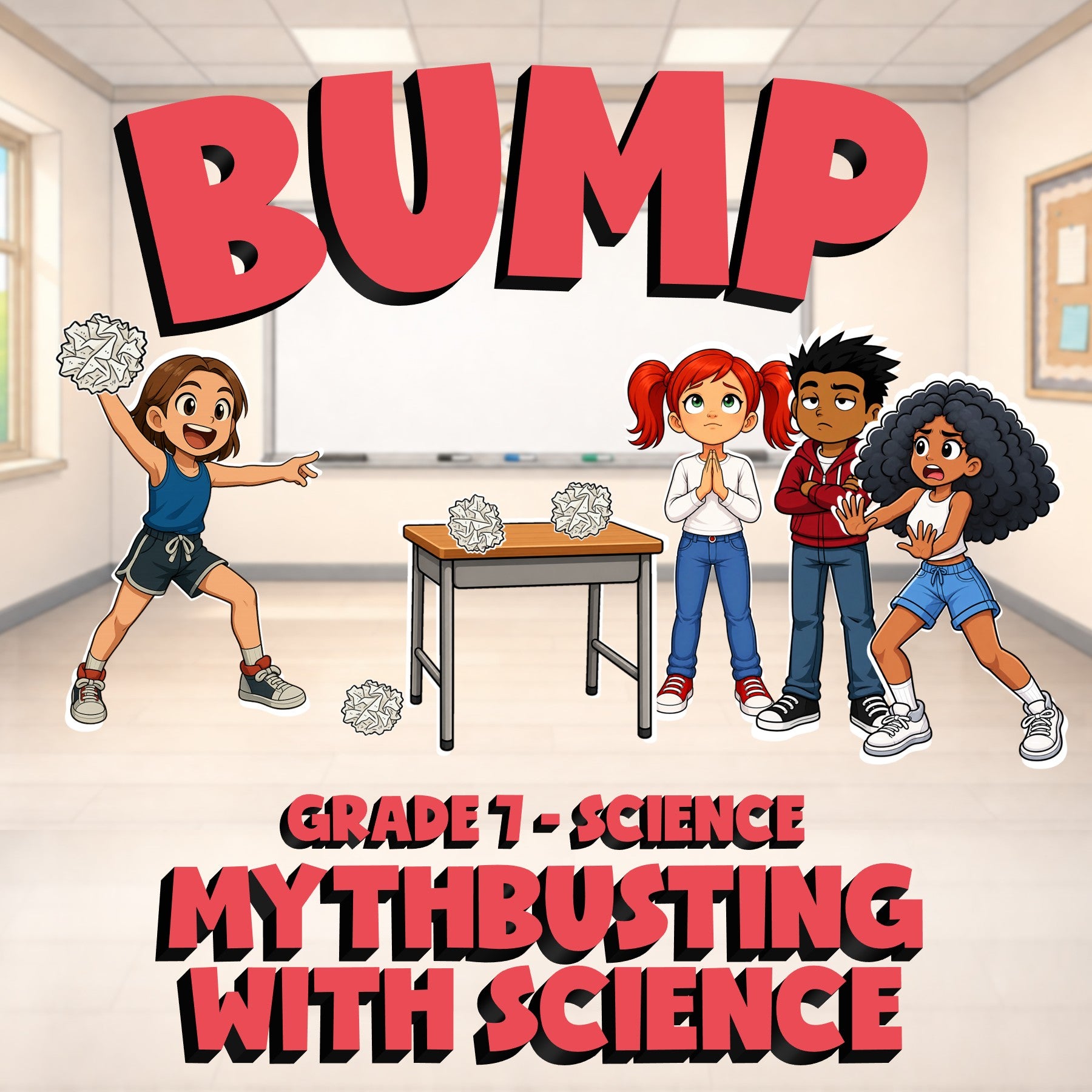 Mythbusting with Science BUMP Science Game - No Prep Grade 7 Review Activity