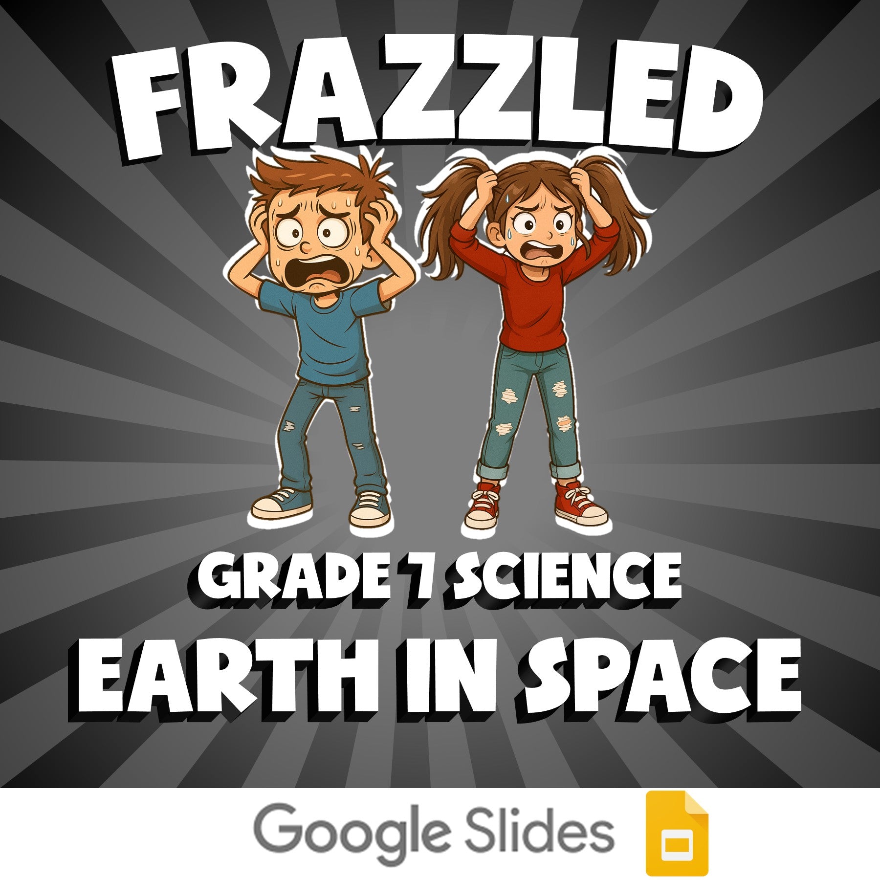 Earth in Space FRAZZLED Science Game - No Prep Grade 7 Review Activity