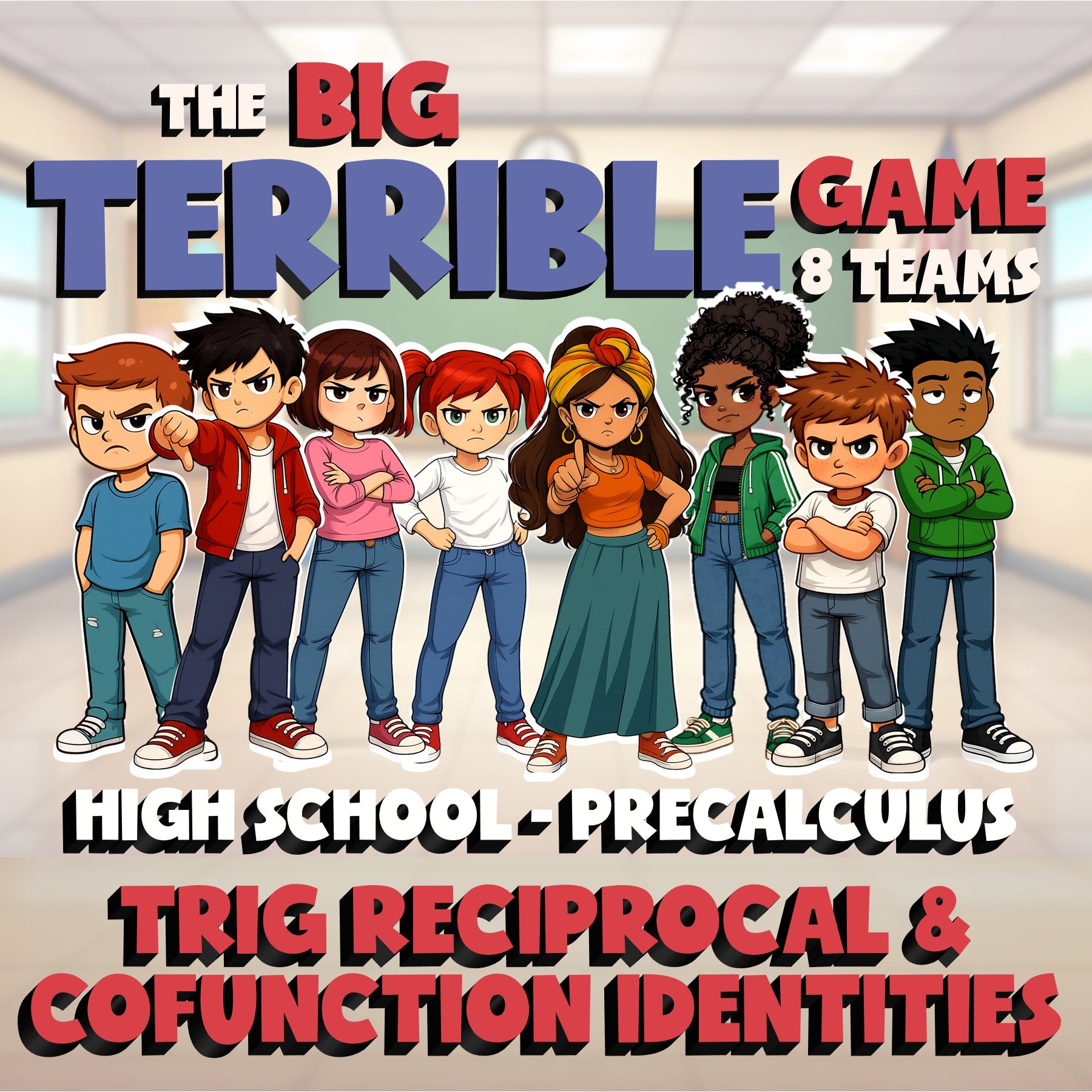 Trig Reciprocal & Cofunction Identities BIG TERRIBLE GAME - PreCalculus Math