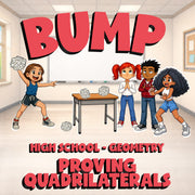 Proving Quadrilaterals BUMP Math Game - No Prep Geometry Review Activity