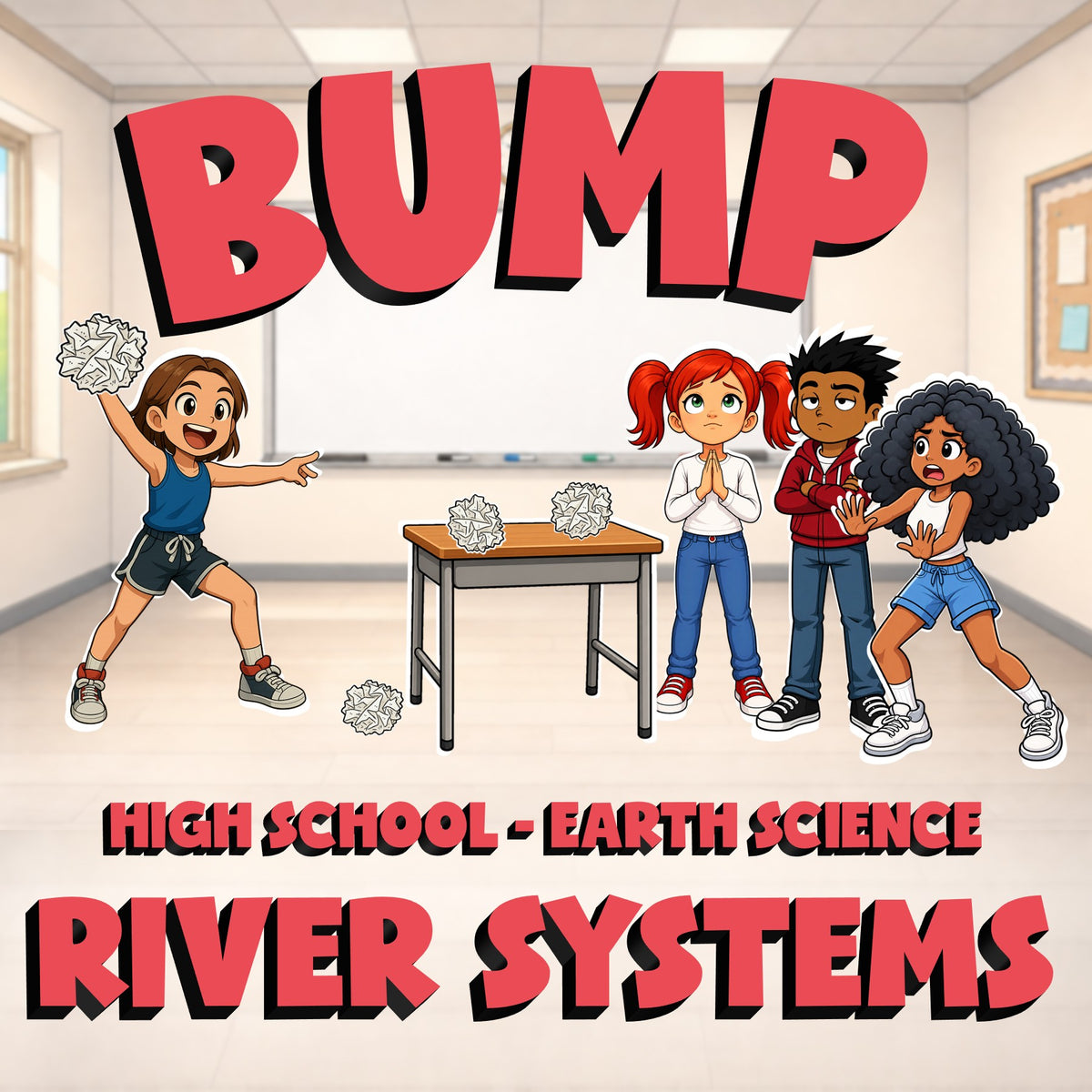 River Systems BUMP Game - No Prep Earth Science Review Activity