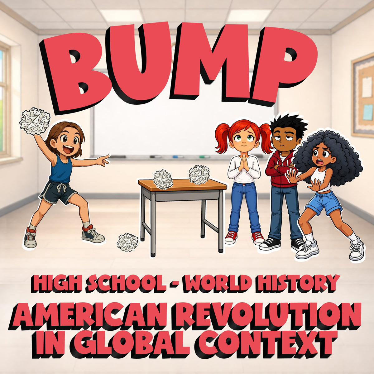 American Revolution in Global Context BUMP Game - No Prep World History Review