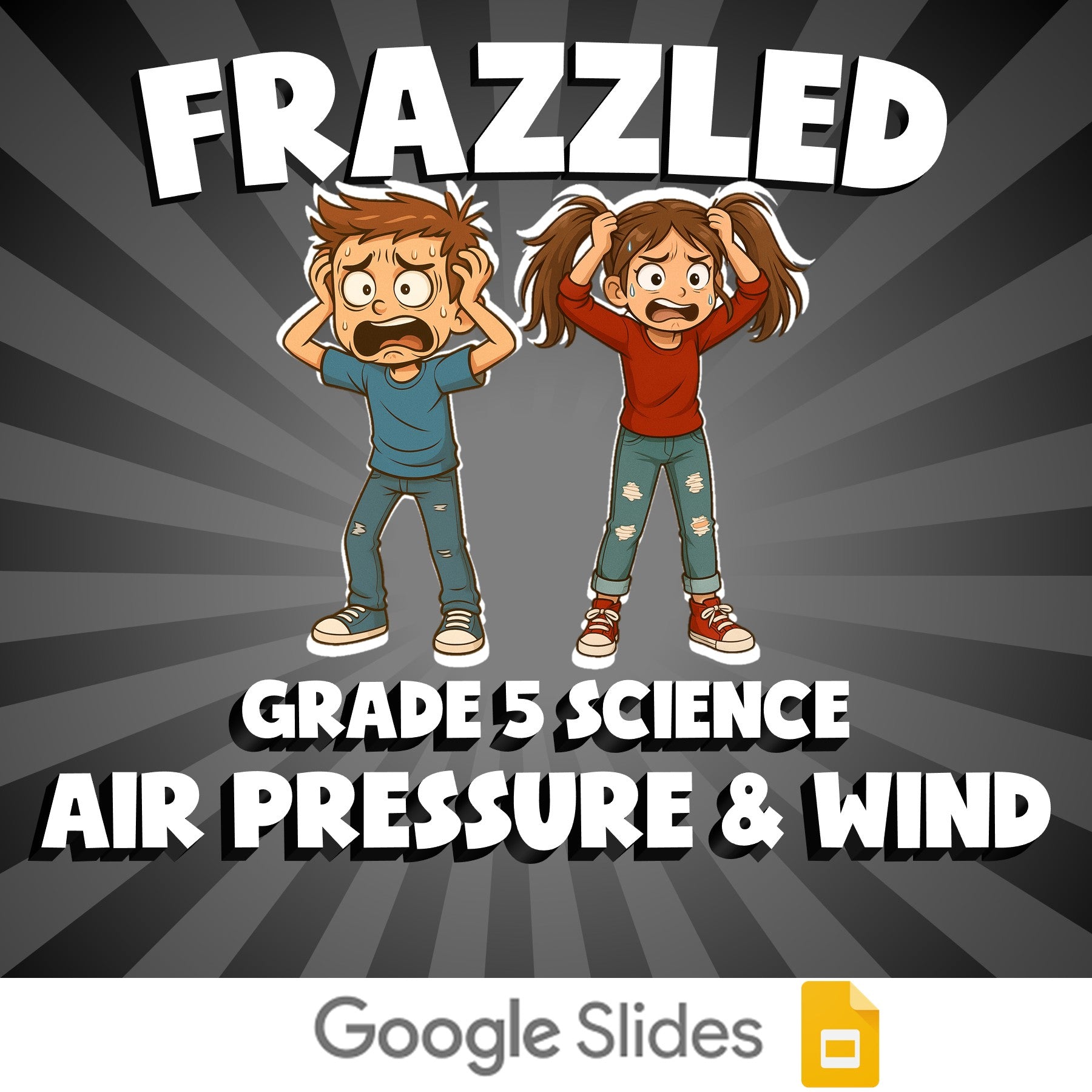 Air Pressure & Wind FRAZZLED Science Game - No Prep Grade 5 Review Activity