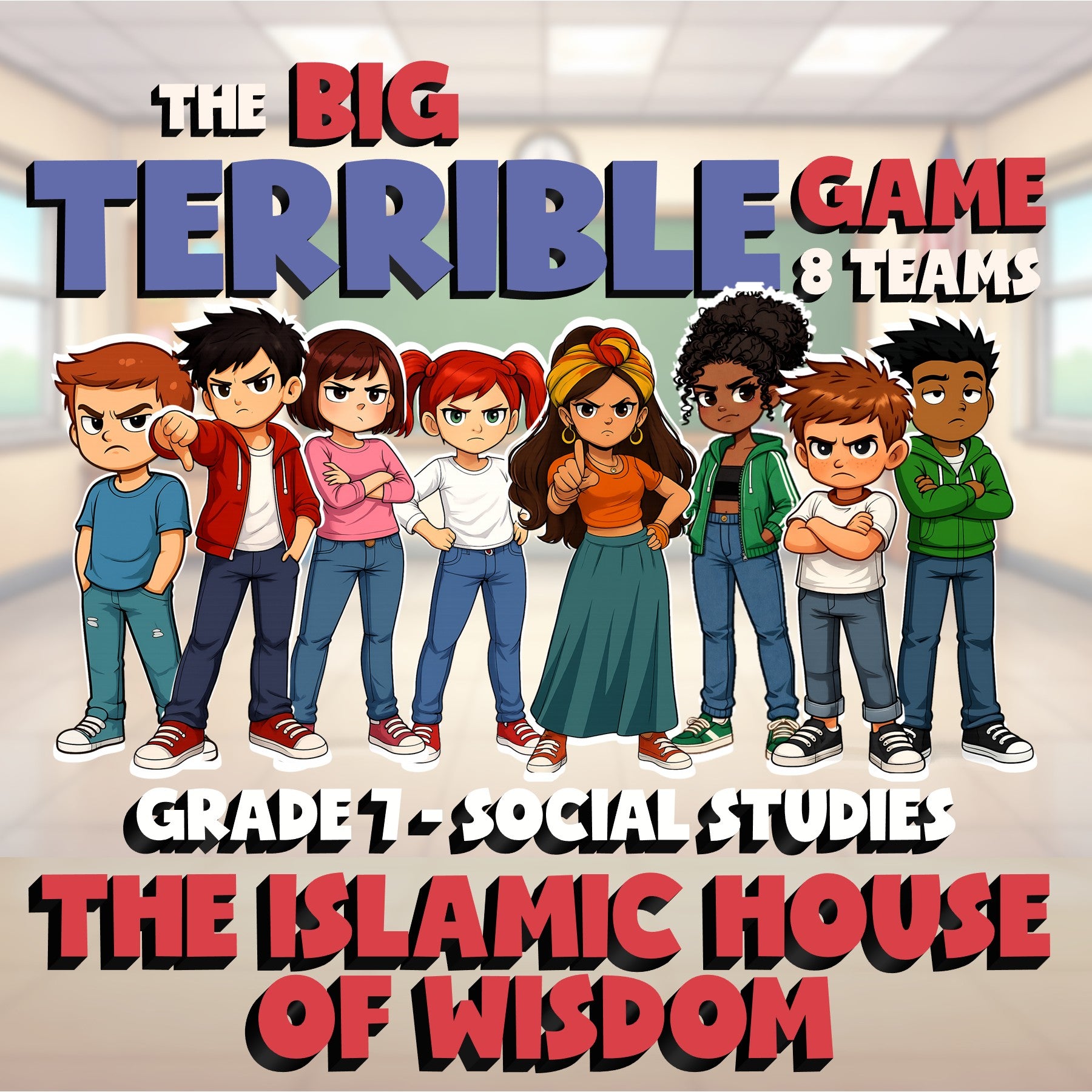 The Islamic House of Wisdom BIG TERRIBLE GAME - No Prep Grade 7 Socials Review
