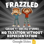 No Taxation Without Representation FRAZZLED Socials Game - No Prep Grade 4