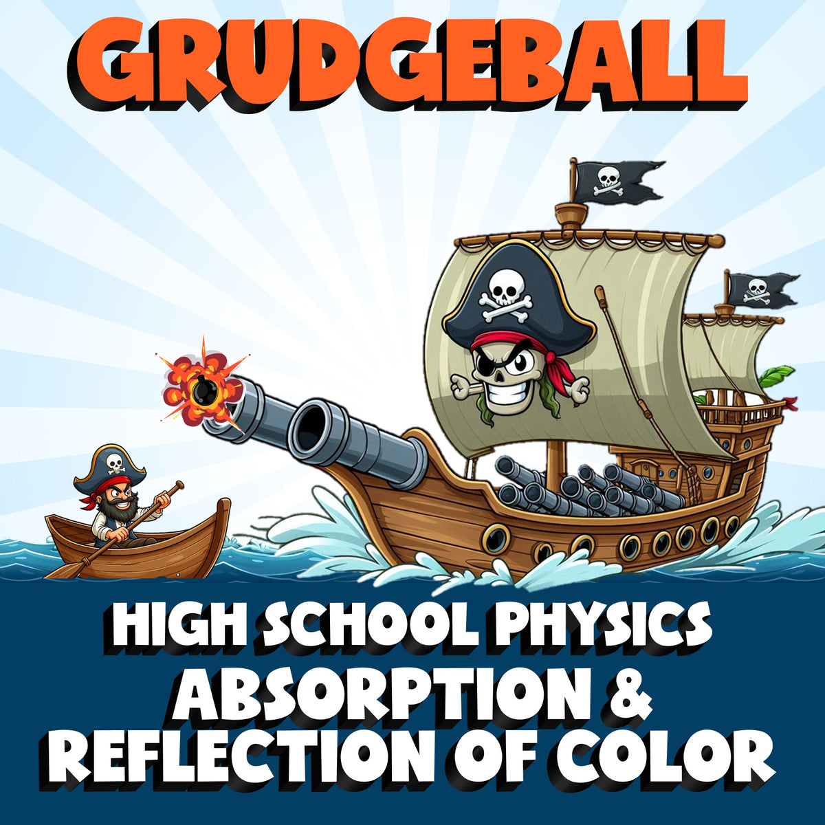Absorption & Reflection of Color GRUDGEBALL Science Game - No Prep Physics