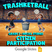 Citizen Participation TRASHKETBALL Socials Game - No Prep Grade 3 Review