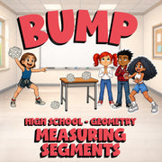 Measuring Segments BUMP Math Game - No Prep Geometry Review Activity