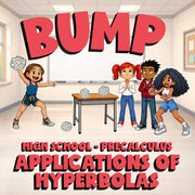 Applications of Hyperbolas BUMP Math Game - No Prep PreCalculus Review Activity