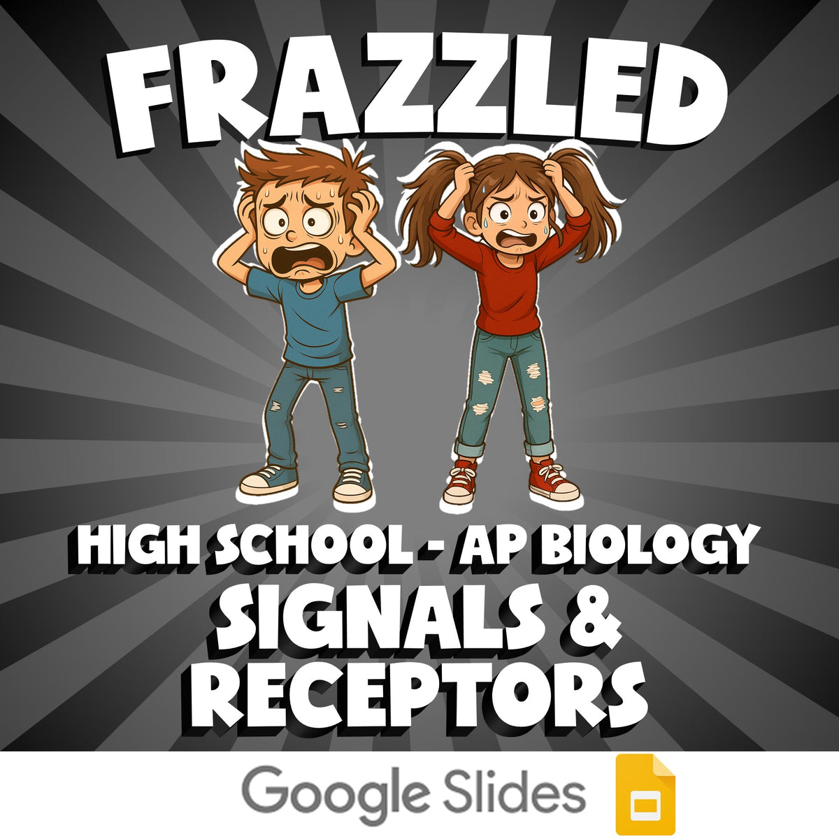 Signals & Receptors FRAZZLED Science Game - No Prep AP Biology Review Activity