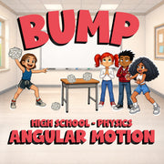 Angular Motion BUMP Science Game - No Prep Physics Review Activity