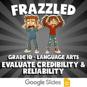 Evaluate Credibility & Reliability FRAZZLED ELA Game - No Prep Grade 10 Review