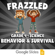 Behavior & Survival FRAZZLED Science Game - No Prep Grade 4 Review Activity