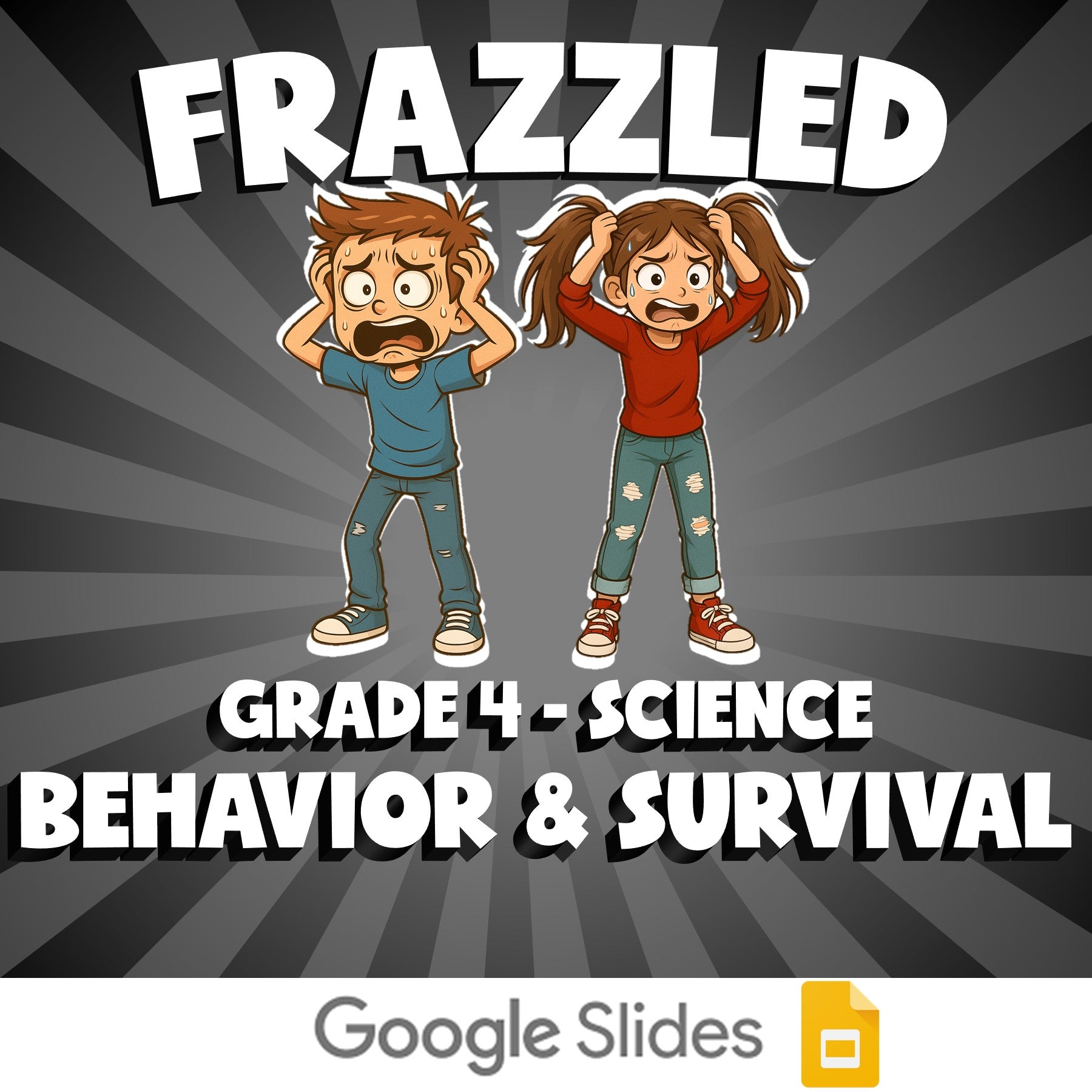 Behavior & Survival FRAZZLED Science Game - No Prep Grade 4 Review Activity