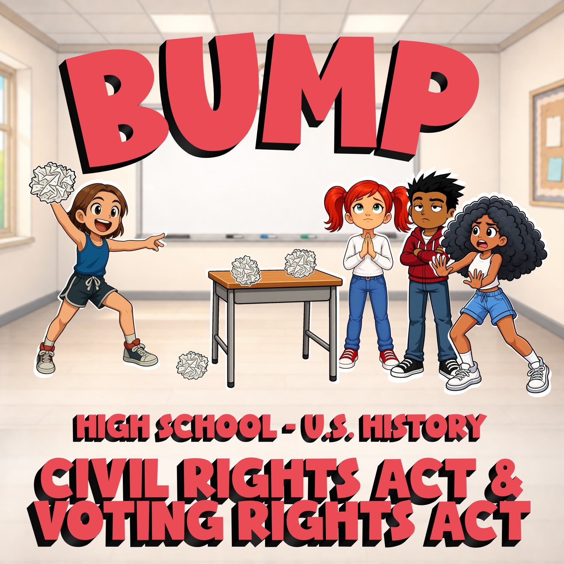 Civil Rights Act & Voting Rights Act BUMP U.S. History Game - No Prep Review