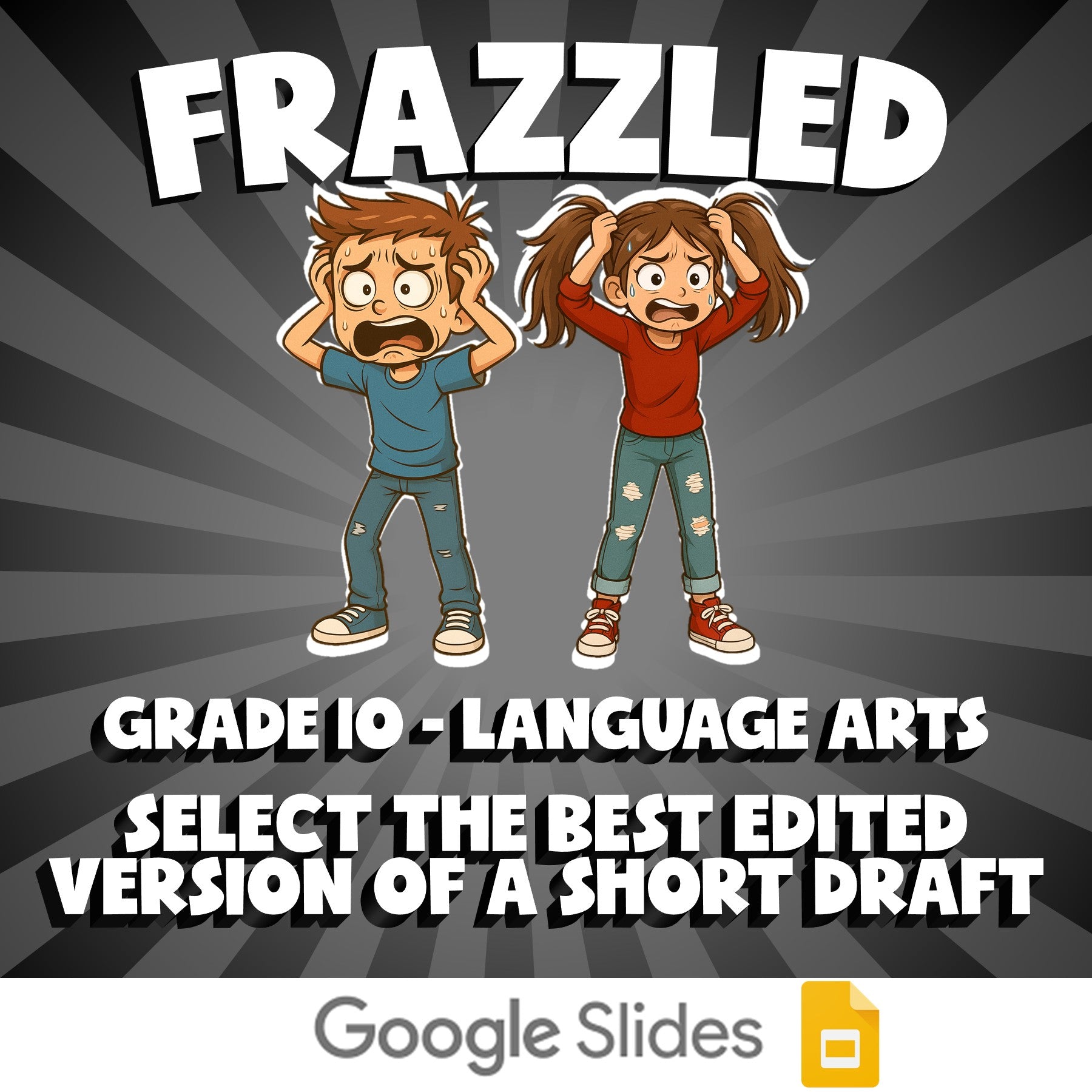 Select the Best Edited Version of a Short Draft FRAZZLED ELA Game - Grade 10