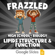 Lipids Structure & Function FRAZZLED Science Game - No Prep Biology Review