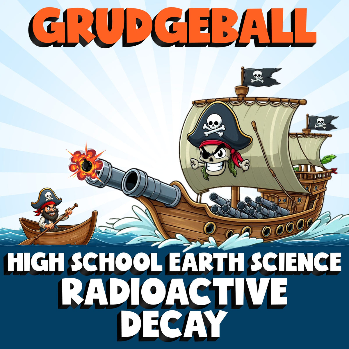 Radioactive Decay GRUDGEBALL Game - No Prep Earth Science Review Activity