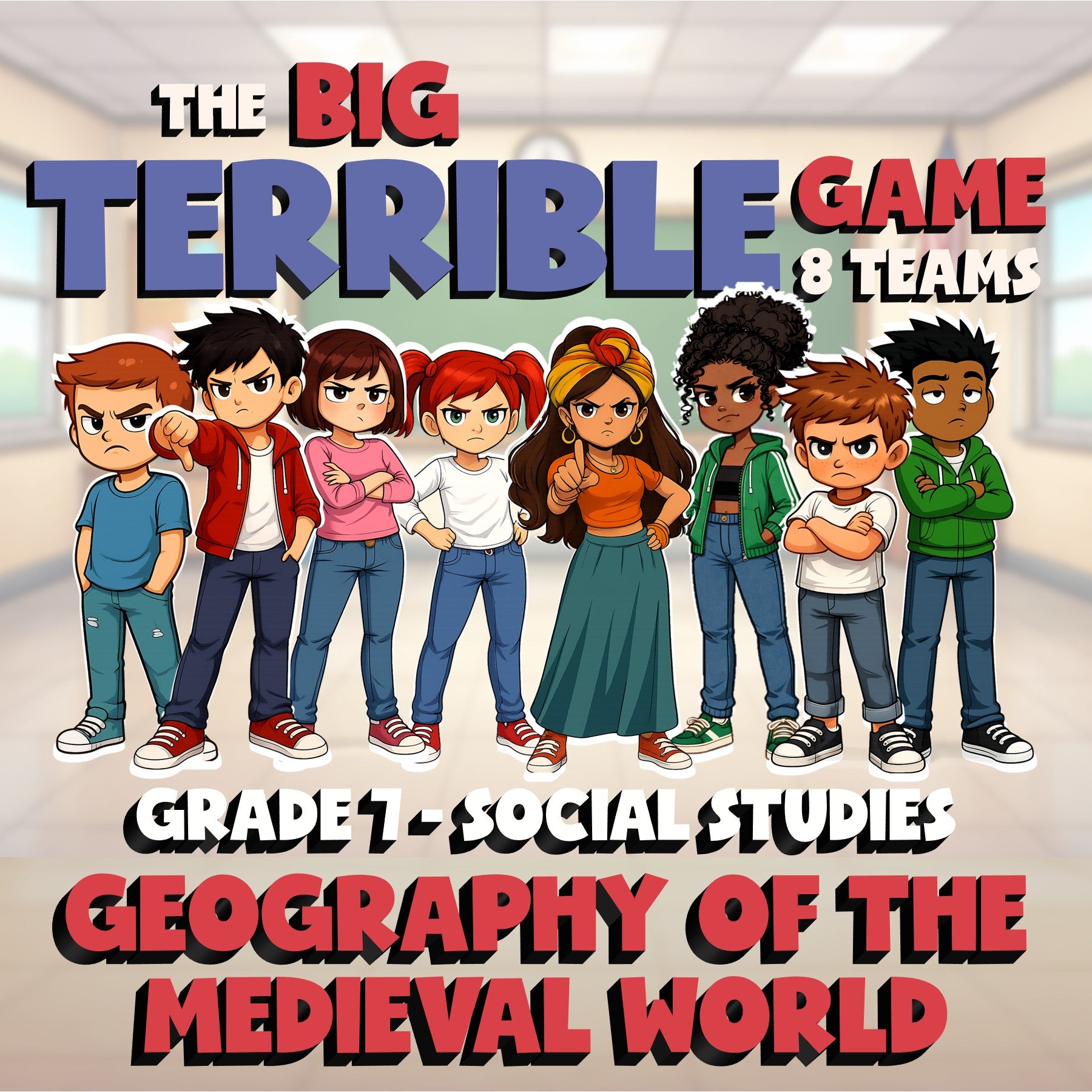 Geography of the Medieval World BIG TERRIBLE GAME - Grade 7 Socials Review