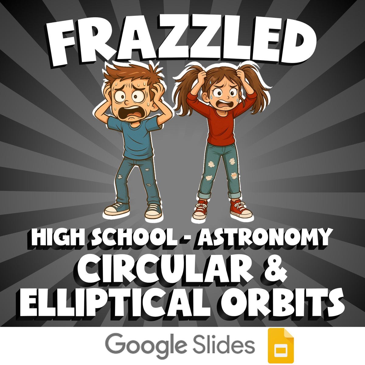 Circular & Elliptical Orbits FRAZZLED Science Game - No Prep Astronomy Review