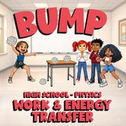 Work & Energy Transfer BUMP Science Game - No Prep Physics Review Activity
