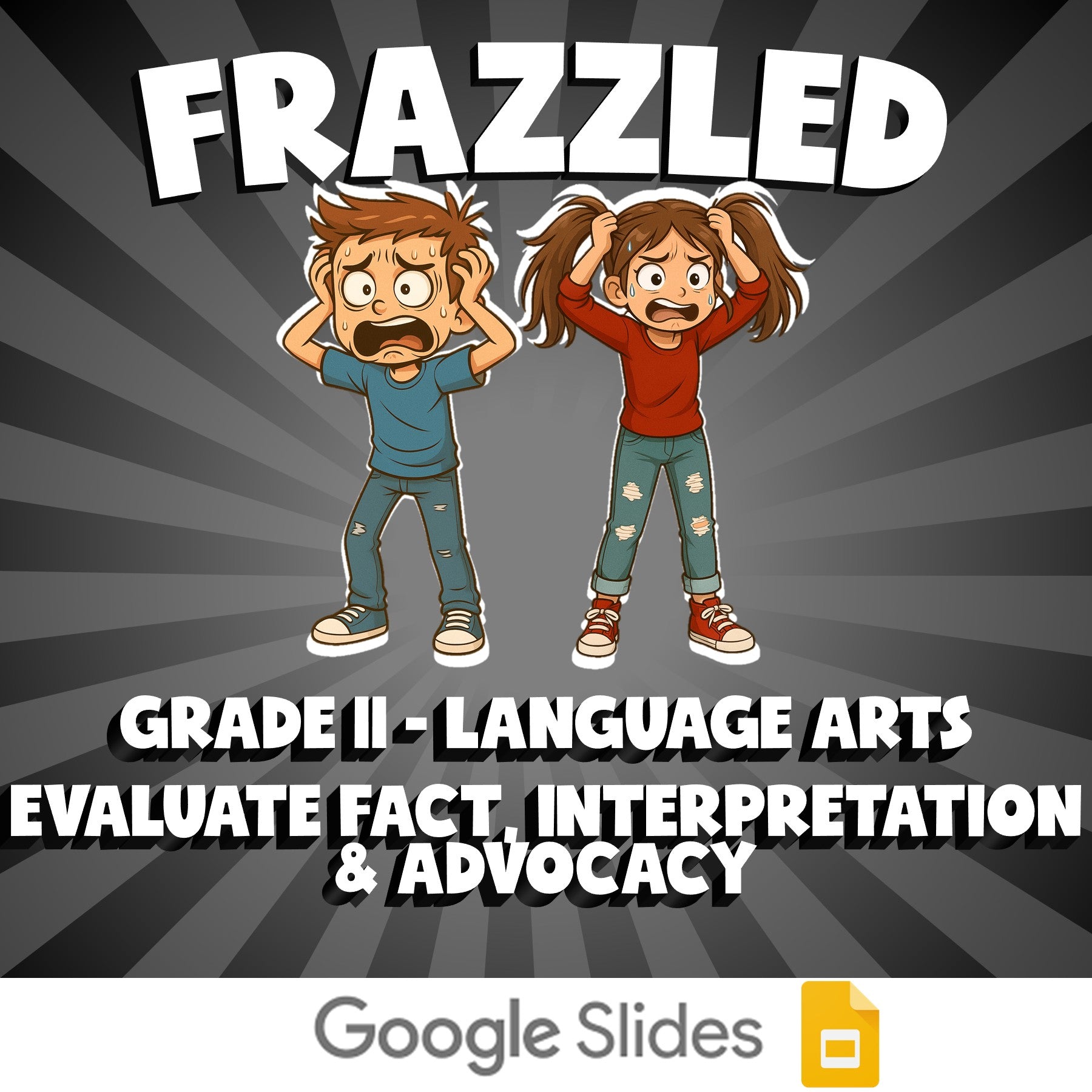 Evaluate Fact, Interpretation & Advocacy FRAZZLED ELA Game - No Prep Grade 11