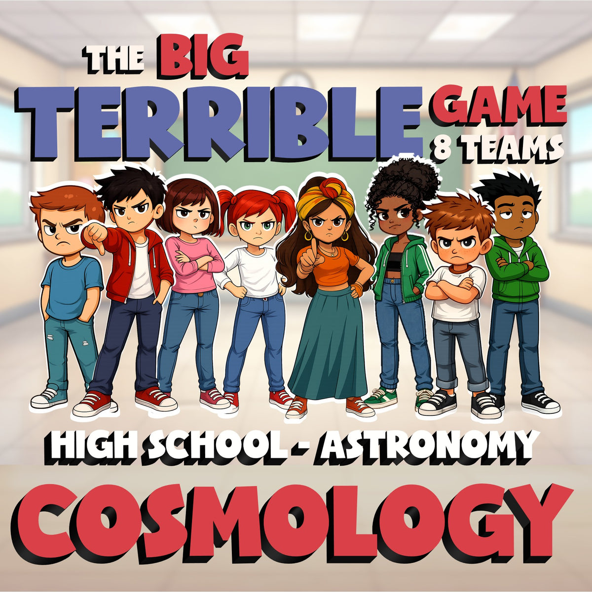 Cosmology BIG TERRIBLE GAME - No Prep Astronomy Science Review Activity