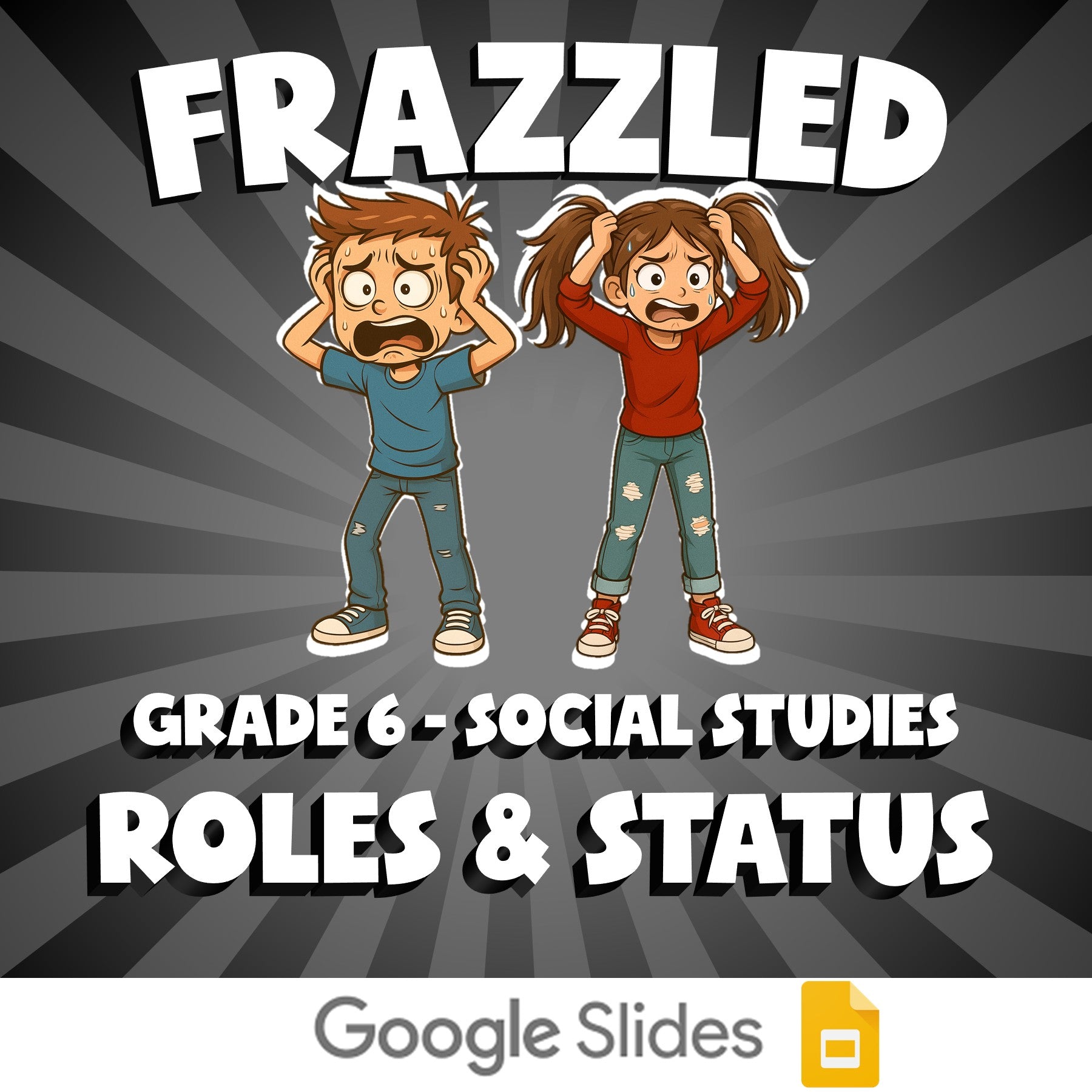 Roles & Status FRAZZLED Socials Game - No Prep Grade 6 Review Activity