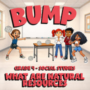 What Are Natural Resources BUMP Socials Game - No Prep Grade 4 Review Activity