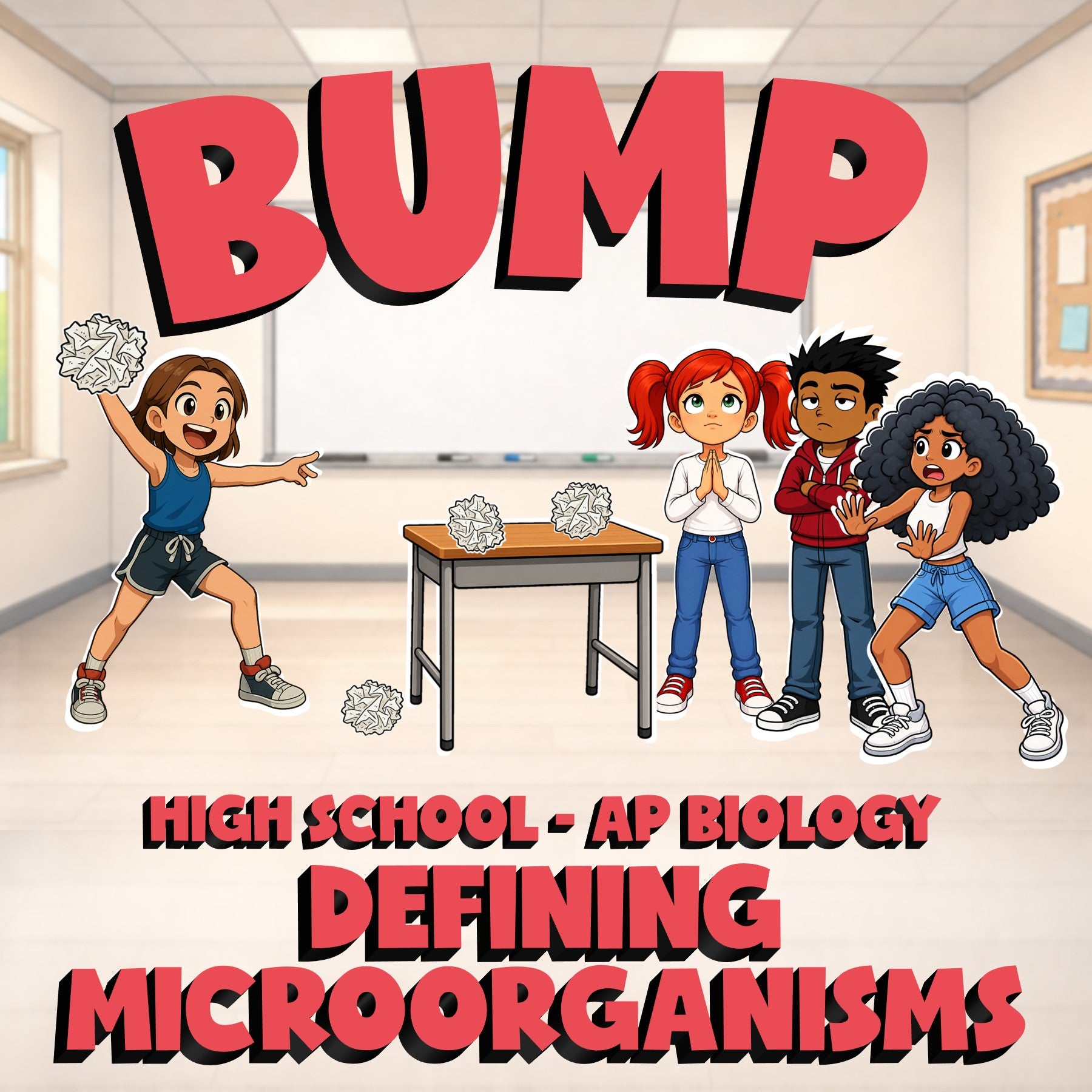 Defining Microorganisms BUMP Science Game - No Prep AP Biology Review Activity